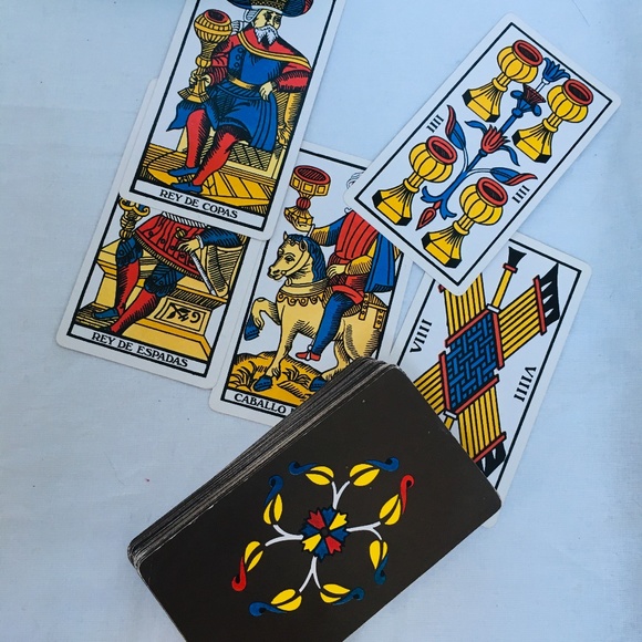 Vintage El Tarot Deck de Marsella 78 Cards Made in Spain 5 1/2" x 3" FRENCH - Picture 5 of 7